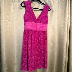 Kay Unger pink dress